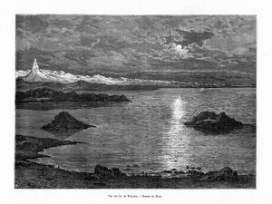 Lac Titicaca, Amérique du Sud, 19ème siècle