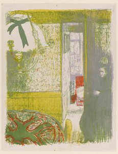 Intérieur avec lampe suspendue (pl.4 de Paysages et Intérieurs)