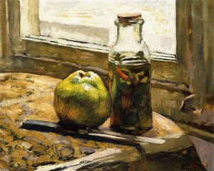 Pot de cornichons et pomme, 1889-90 - Edouard Vuillard