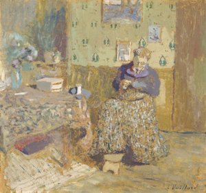 Madame Vuillard cousant, 1920