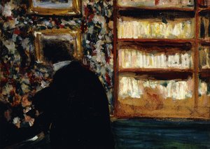 Monsieur Natanson dans la bibliothèque