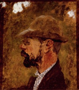 Portrait du peintre Henri de Toulouse Lautrec de profil - Edouard Vuillard