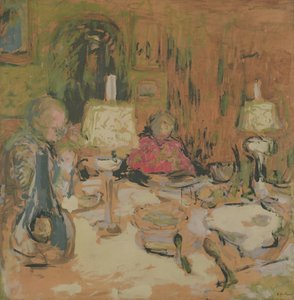 Le dîner avec deux lampes, rue de Calais, 1913