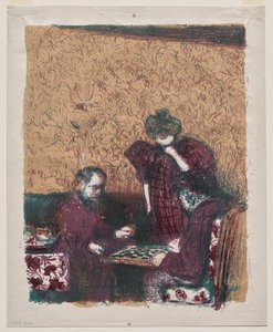 Le Jeu de dames - Edouard Vuillard