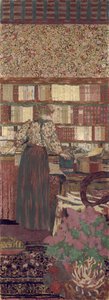 La confidentialité. Décoration pour la bibliothèque du Dr Vaquez