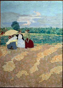 Les jardins publics : La conversation (au centre) (détail) - Edouard Vuillard