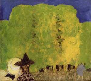 Deux femmes dans un paysage, 1895 - Edouard Vuillard