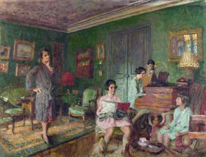 Madame André Wormser et ses enfants - Edouard Vuillard