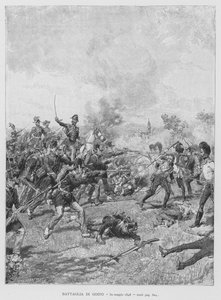 Bataille de Goito, 30 mai 1848 (gravure)