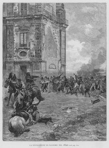 La Révolution de Palerme en 1820 (gravure)