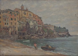 Ville italienne au bord de la mer