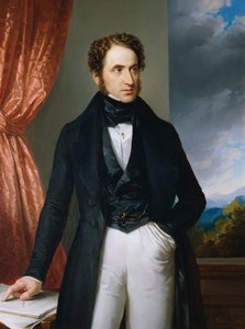 Portrait du violoniste et compositeur Josef Benesch 1795-1873, 1840