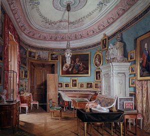 Vue de la chambre de Paul Ier (1754-1801) à Gatchina