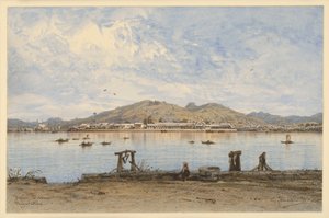Port de Nagasaki - Eduard Hildebrandt