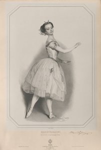 Portrait de la ballerine Marie Taglioni 1804-1884 en Satanella, 1853