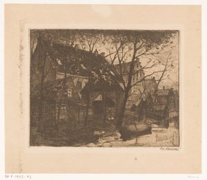 Arrière des maisons le long de l