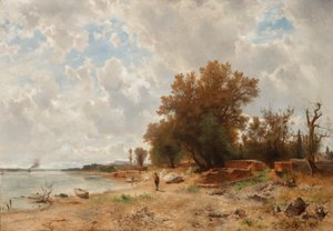 Rive du Danube au Prater - Eduard Peithner von Lichtenfels
