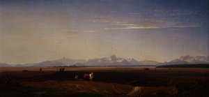Labourage en Bavière - Eduard Schleich