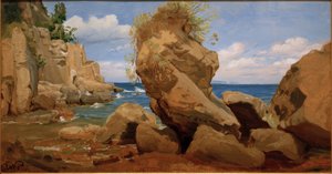 Paysage côtier près de Sorrente - Eduard Wilhelm Pose