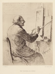 Portrait de Carl Spitzweg, peintre romantique allemand
