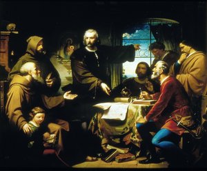 Christophe Colomb au couvent de La Rábida - Eduardo Cano
