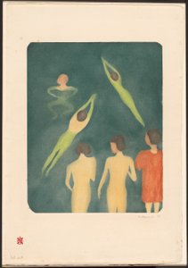Garçons se baignant - Edvard Munch