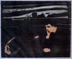 Soir (Mélancolie III) - Edvard Munch