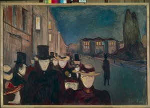 Soirée sur Karl Johan - Edvard Munch