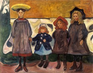 Quatre filles à Åsgårdstrand