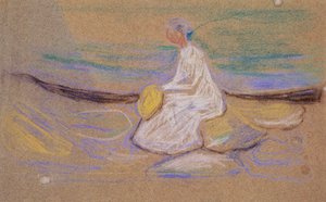 Fille sur la plage