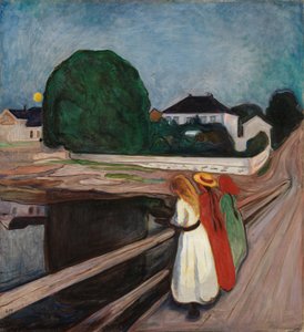 Filles sur le quai, vers 1901