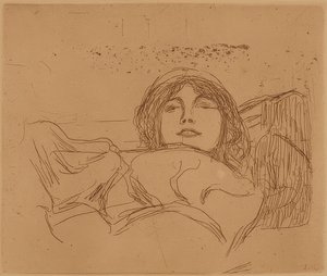 Jeune femme. 1896 - Edvard Munch