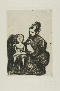 Infirmière avec un garçon / La mère et l