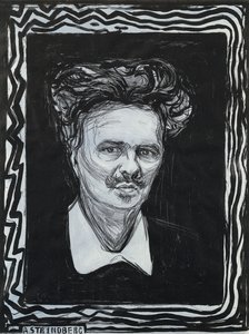 Portrait de Strindberg - Edvard Munch