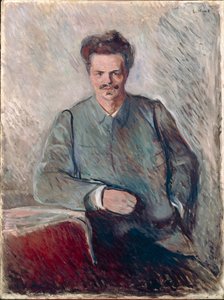 Portrait de Johan August Strindberg - Edvard Munch