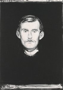 Autoportrait avec bras de squelette - Edvard Munch