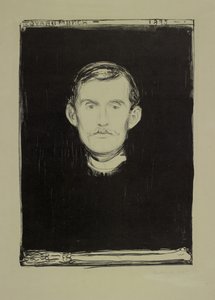 Autoportrait, 1895 - Edvard Munch