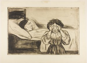 La Mère Morte et son Enfant - Edvard Munch