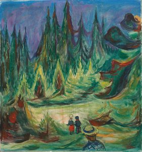 La forêt enchantée - Edvard Munch