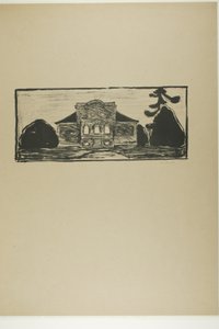Le jardin devant la maison du Dr Linde - Edvard Munch