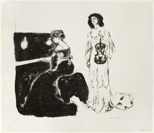 Le concert de violon - Edvard Munch