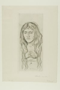 Femme aux longs cheveux