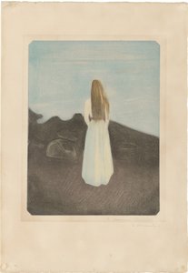 Jeune femme sur la plage - Edvard Munch