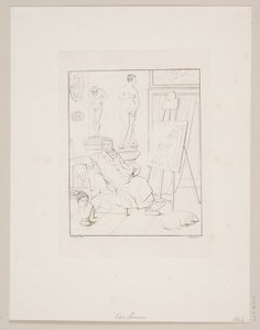 C.A. Lorentzen dans son atelier