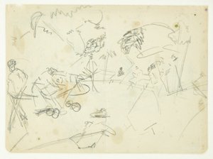Étude de composition pour le tableau de Langelinie
