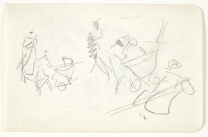 Étude de composition pour le tableau de Langelinie