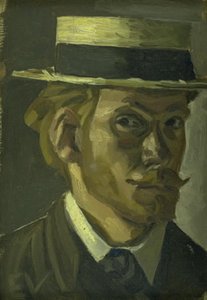 Autoportrait avec un chapeau de paille
