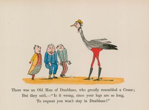 Il y avait un vieil homme de Dunblane, qui ressemblait beaucoup à une grue