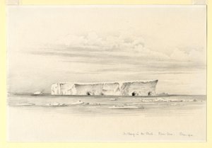 Un iceberg dans la banquise, mer de Ross, 1910