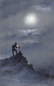 Birdie lisant des observations sur la rampe, 6 juin 1911 - Edward Adrian Wilson